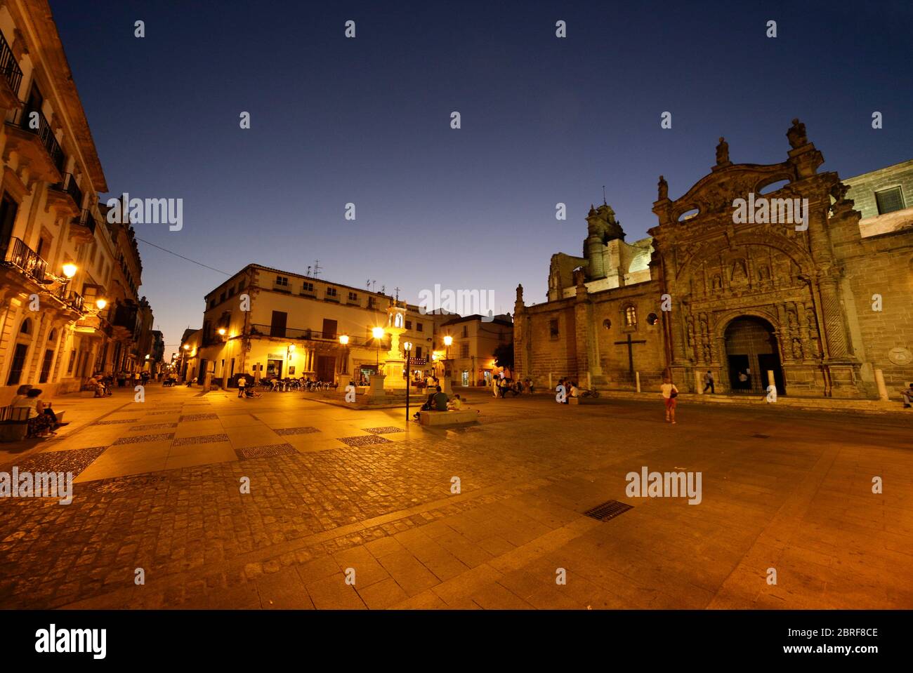 Puerto Santa Maria, Plaça Mayor, Huelva, Spanien. Stockfoto
