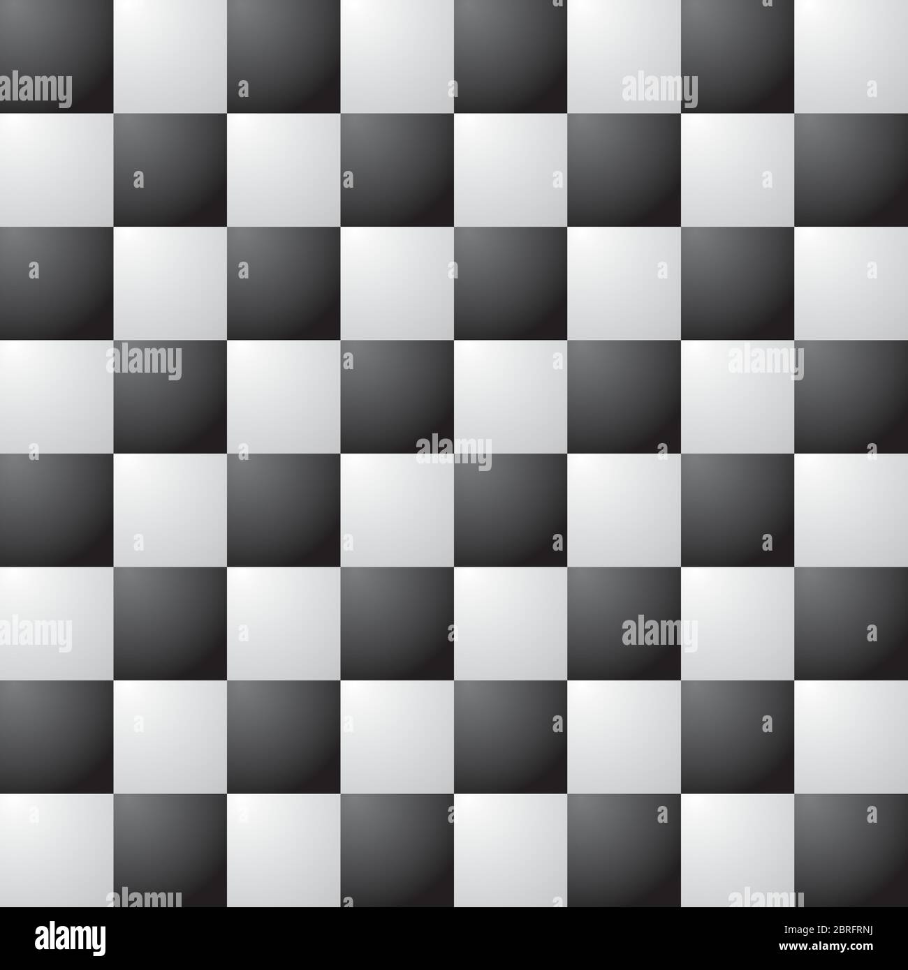 Schachfiguren Vektor in 3D-Optik schwarz und weiß Stock Vektor