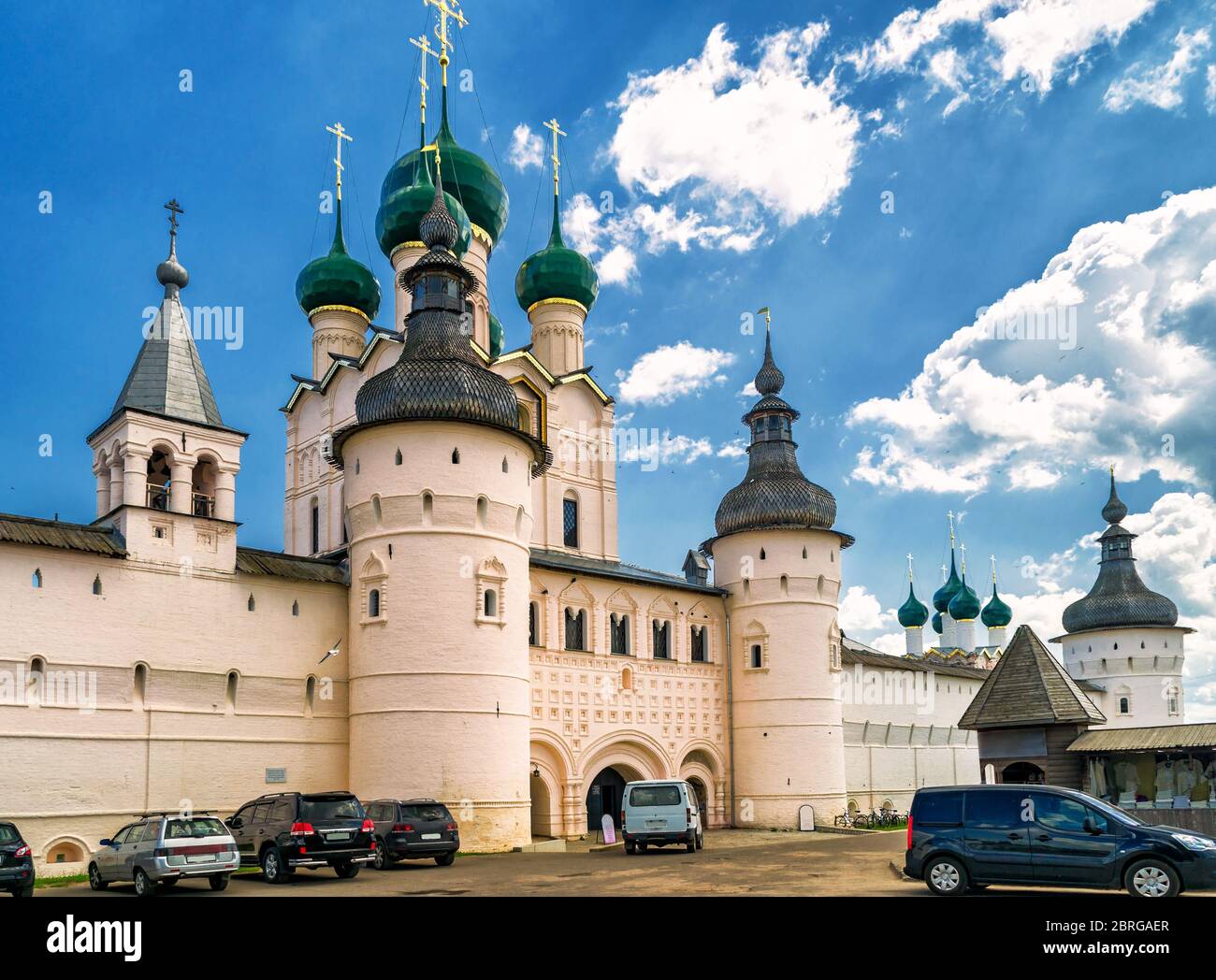 Kreml der antiken Stadt Rostow der große, Russland. In der UNESCO-Welterbeliste enthalten. Stockfoto