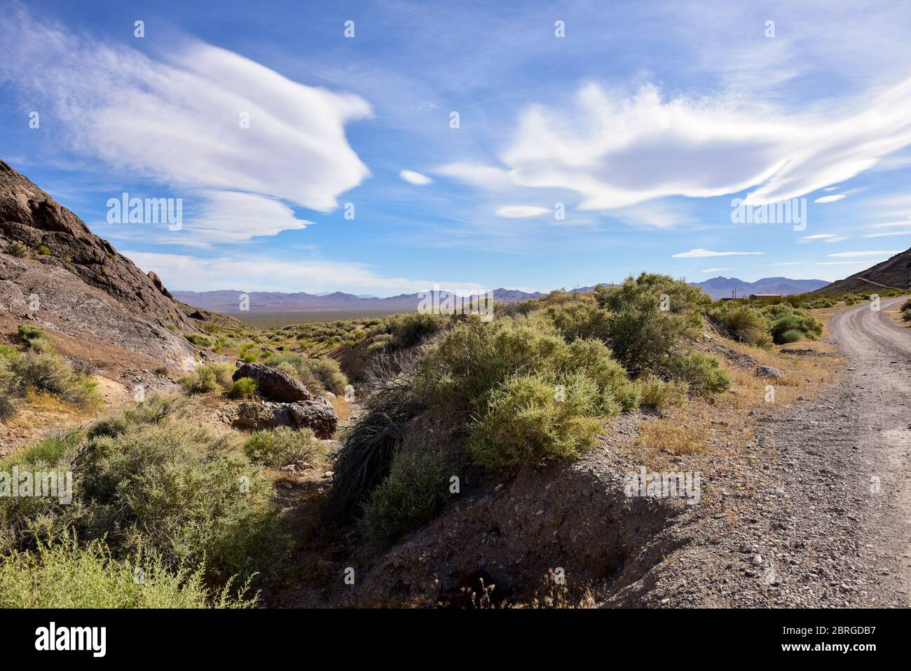 Nevada Wüstenlandschaft Stockfoto