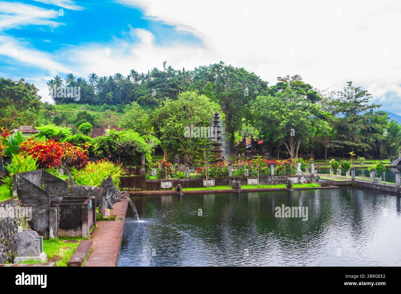 Tirta Gangga Water Park in Insel Bali in Indonesien Stockfoto