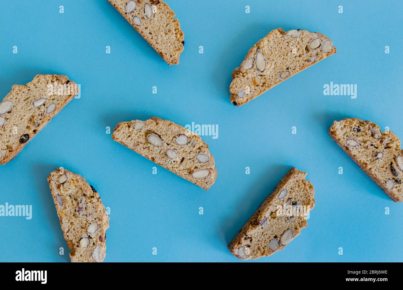 Biscotti Cookies Muster. Stockfoto