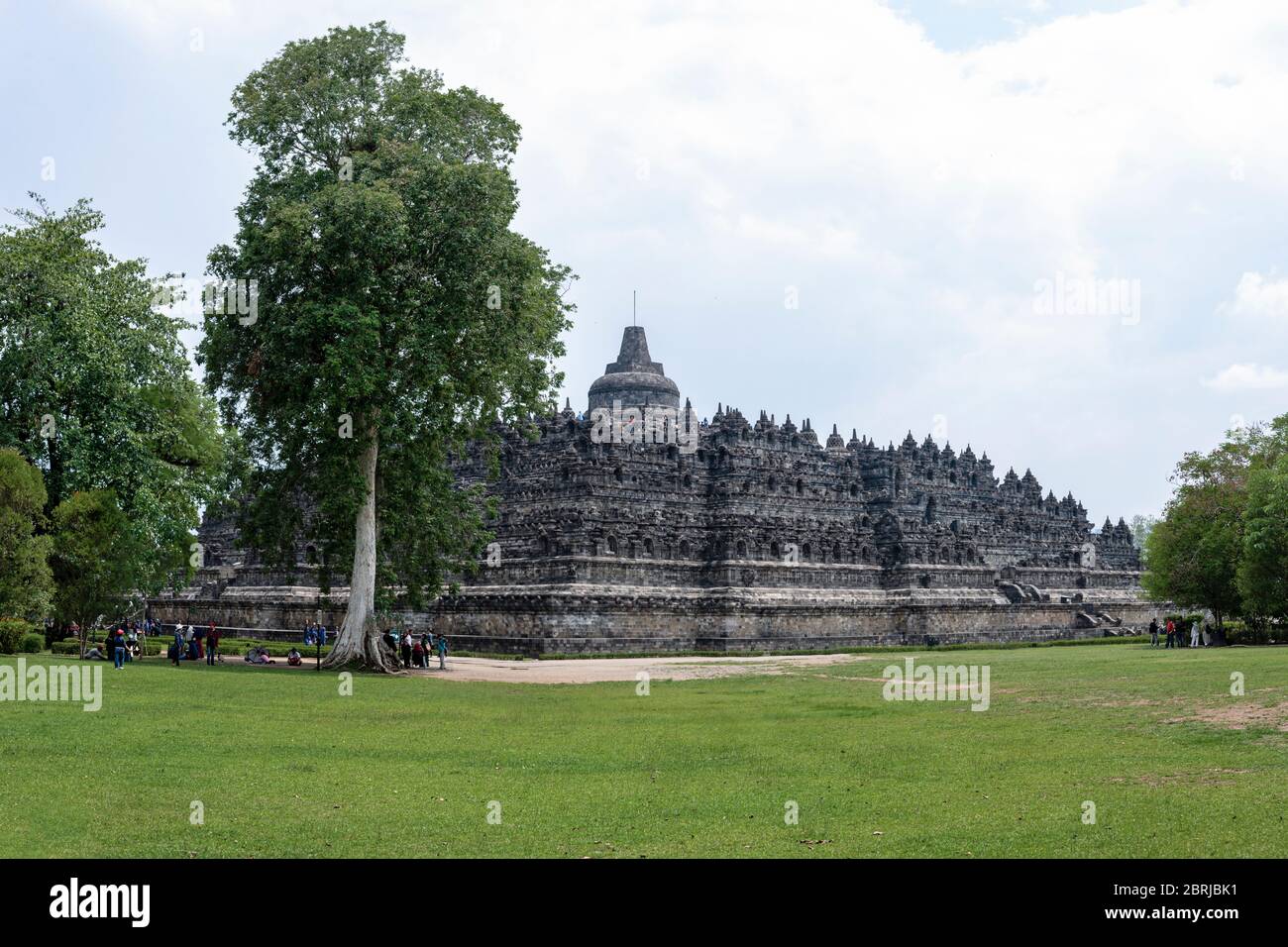Borobudur, das Weltwunder aus dem 8. Jahrhundert. Stockfoto