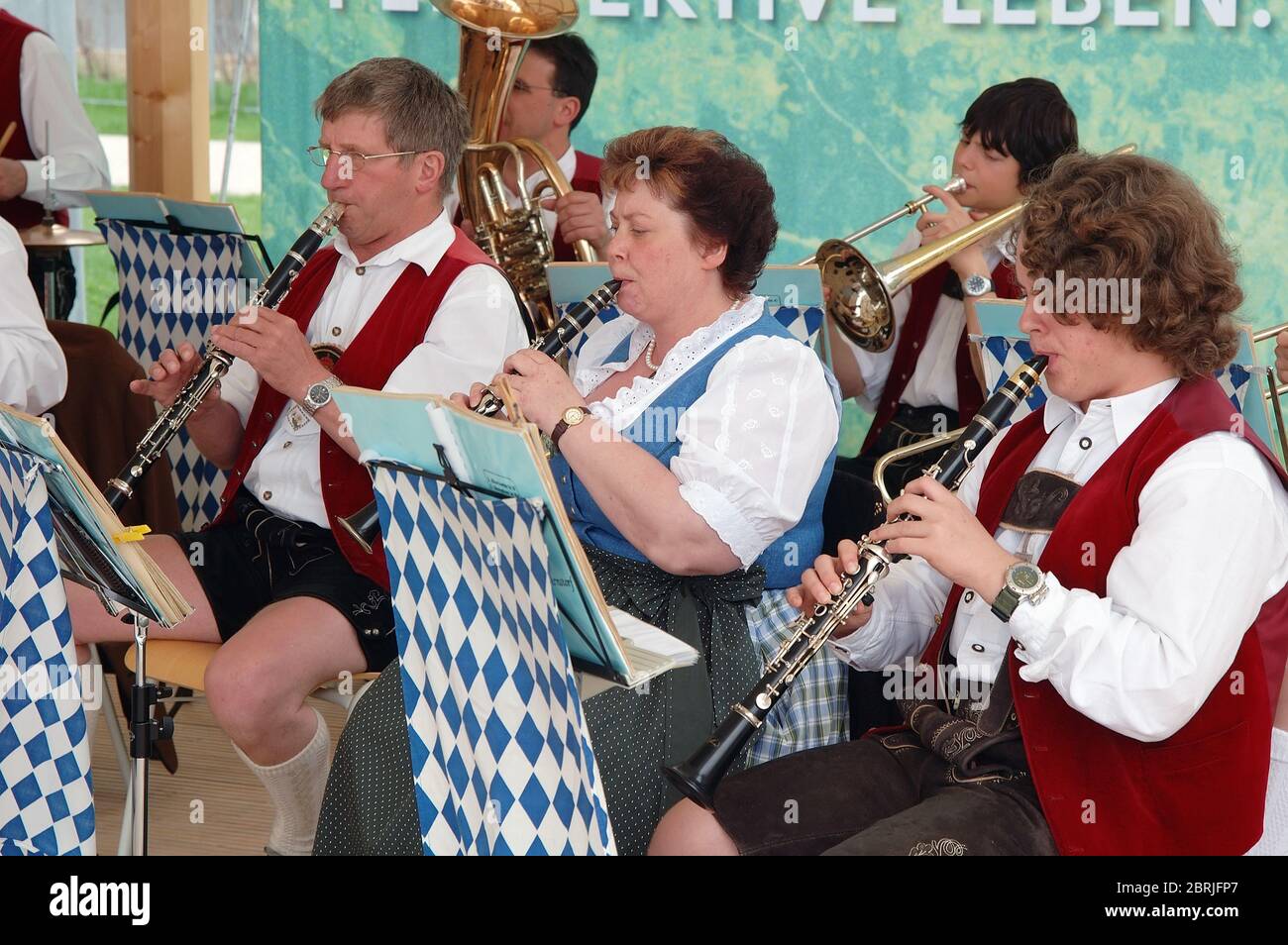 Bayerische traditionelle Musik, Orchester, Deutschland Stockfoto