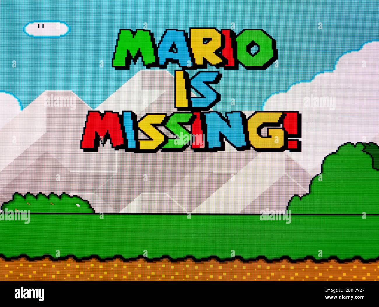 Mario Fehlt! - SNES Super Nintendo - nur redaktionelle Verwendung Stockfoto