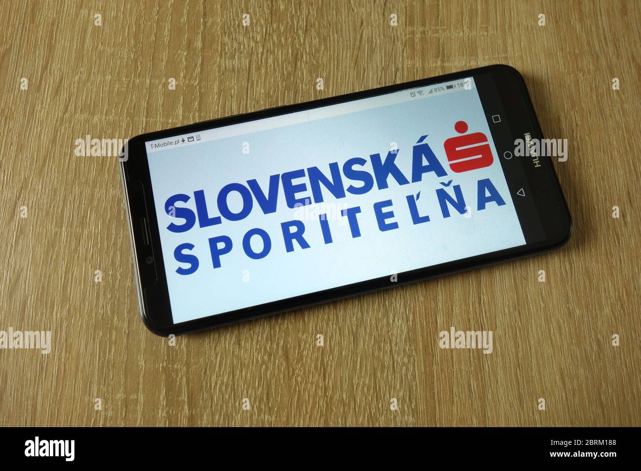 Slovenska sporitelna Logo auf dem Smartphone angezeigt Stockfoto