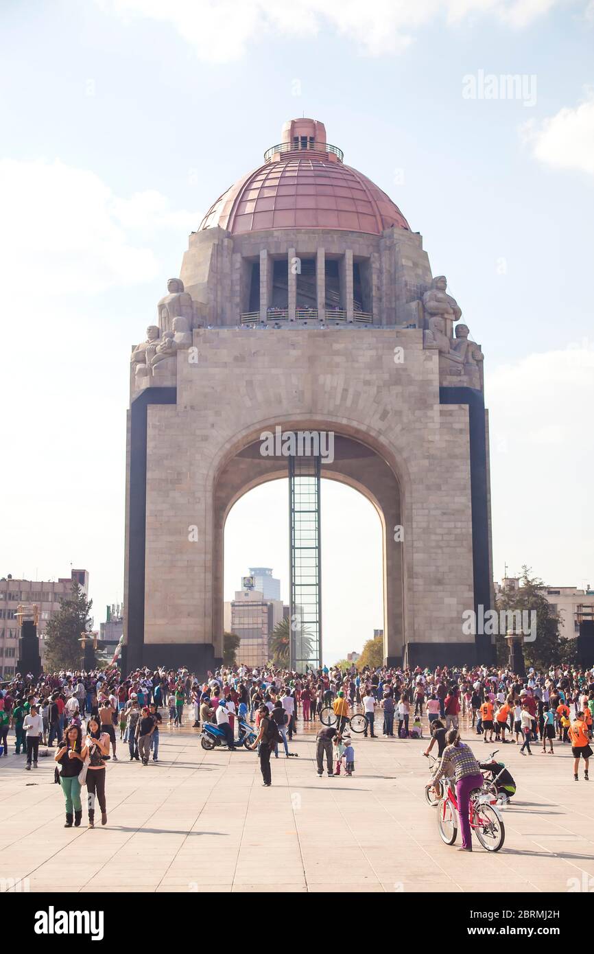 Monumento a la Revolucion (Revolutionsdenkmal) Mexiko-Stadt, Mexiko mit Kopierraum Stockfoto