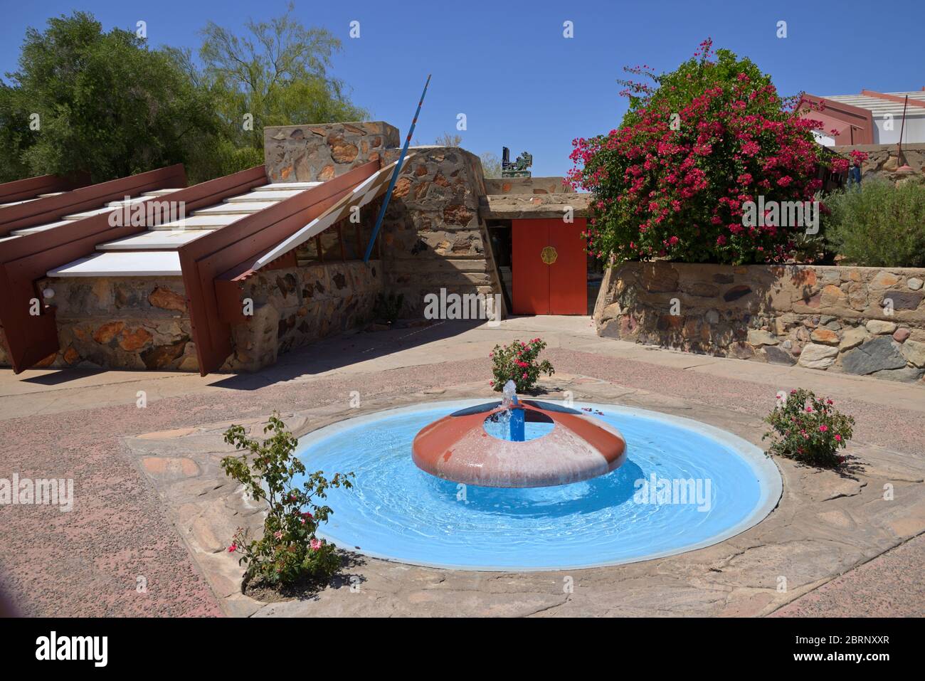 The Taliesin West - Frank Lloyd Wright's Winterhaus, Scottsdale AZ Stockfoto