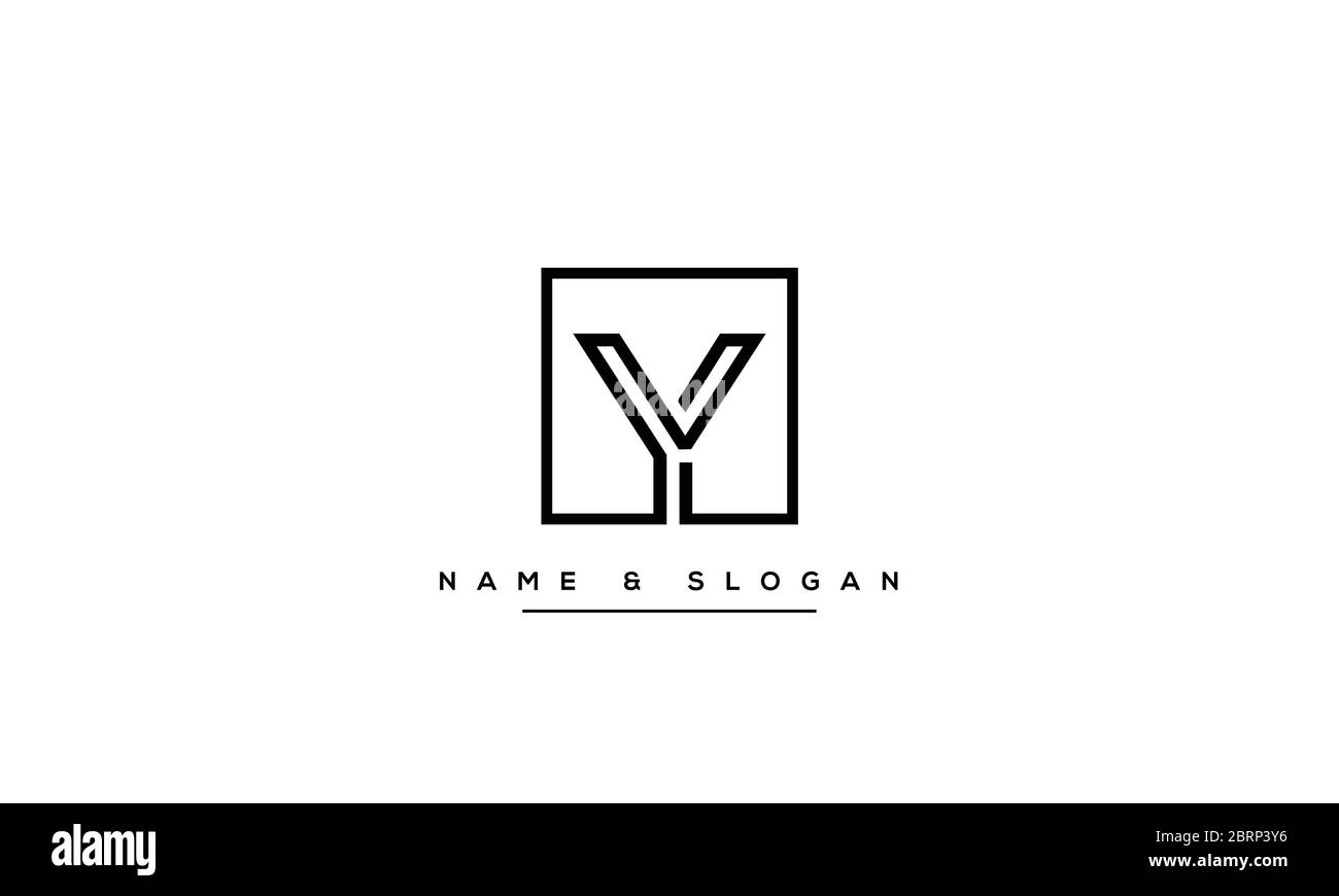 Abstraktes Monogramm mit Y-Logo Stock Vektor
