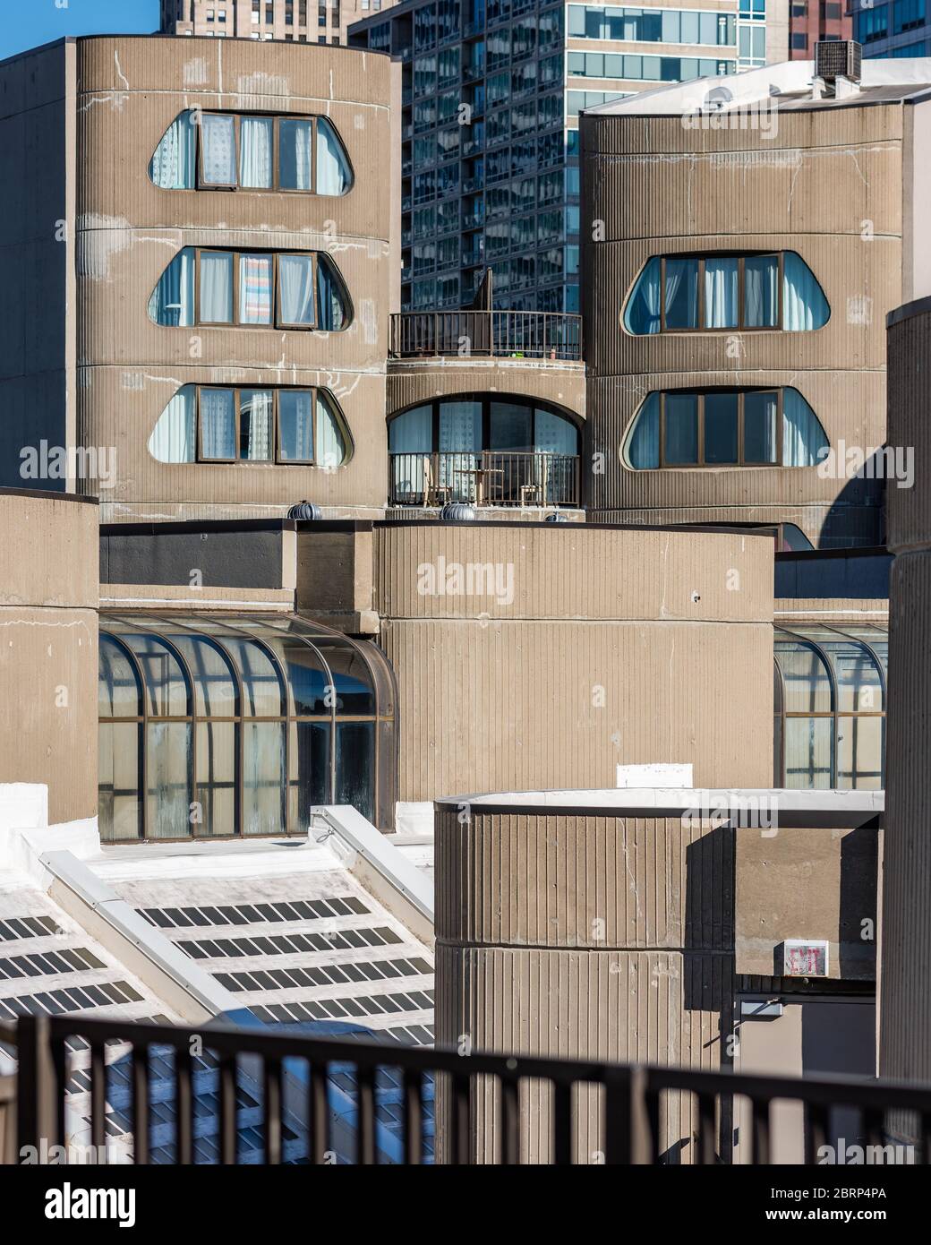 Äußere der Stadt am Fluss, entworfen von Bertrand Goldberg Stockfoto