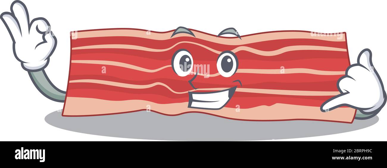 Karikatur-Design von Speck zeigt rufen mich lustige Geste Stock Vektor