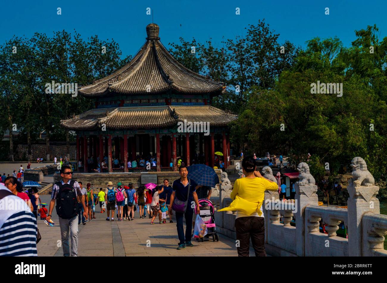 Peking China im Garten Stockfoto