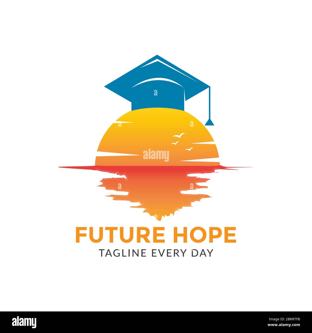Hope Schule Logo Design Vorlage Stock Vektor