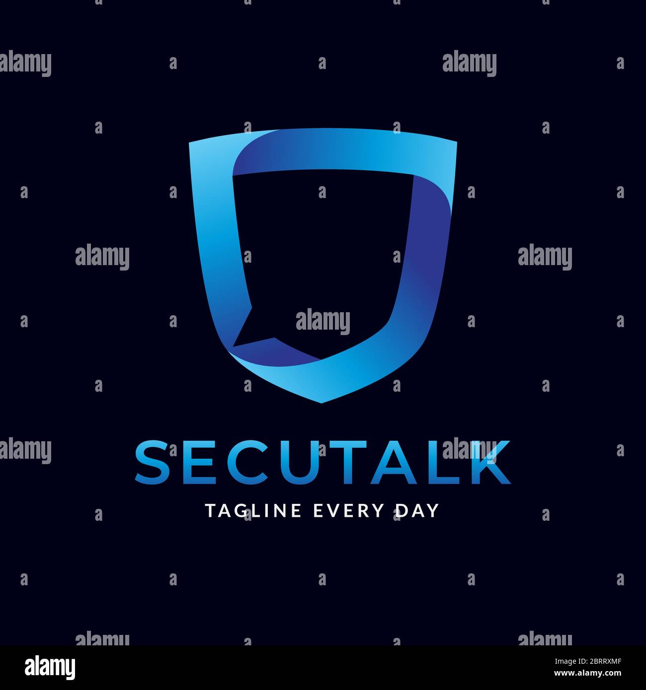 Design-Vorlage für das Security Consulting Logo Stock Vektor