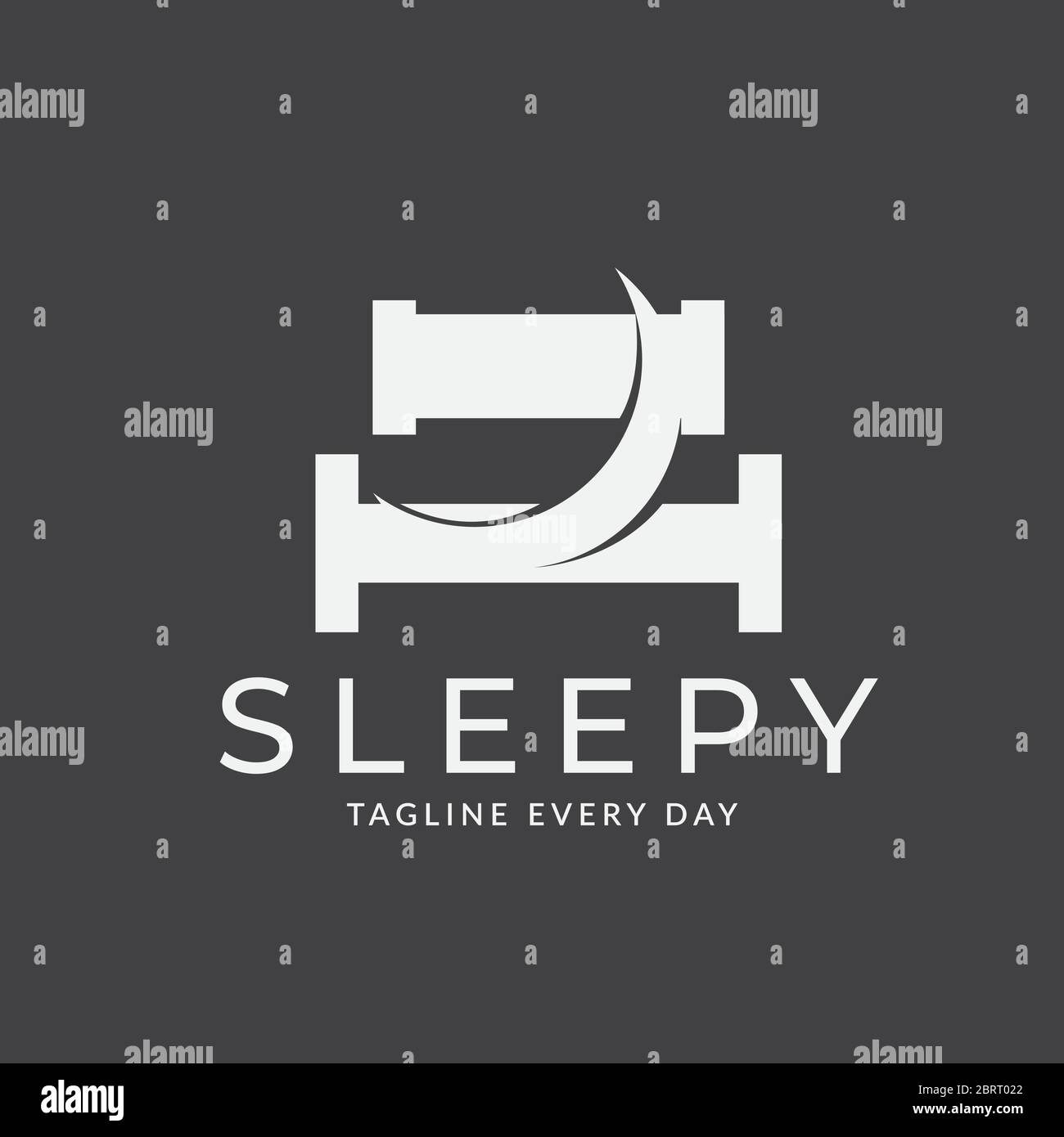 Moon Hotel Logo Design Vorlage Stock Vektor