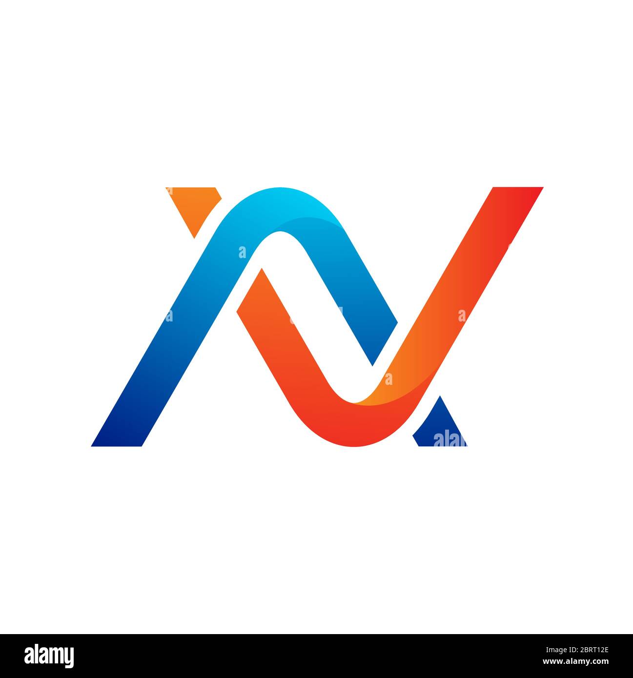 Letter N abstrakte Logo Design-Vorlage Stock Vektor