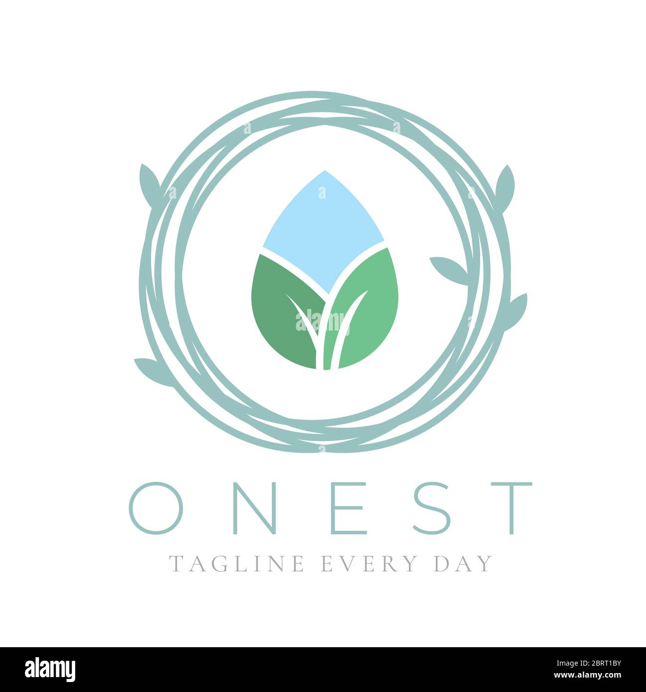 Minimalistisches S-Logo-Design für Spa und Schönheit Stock Vektor