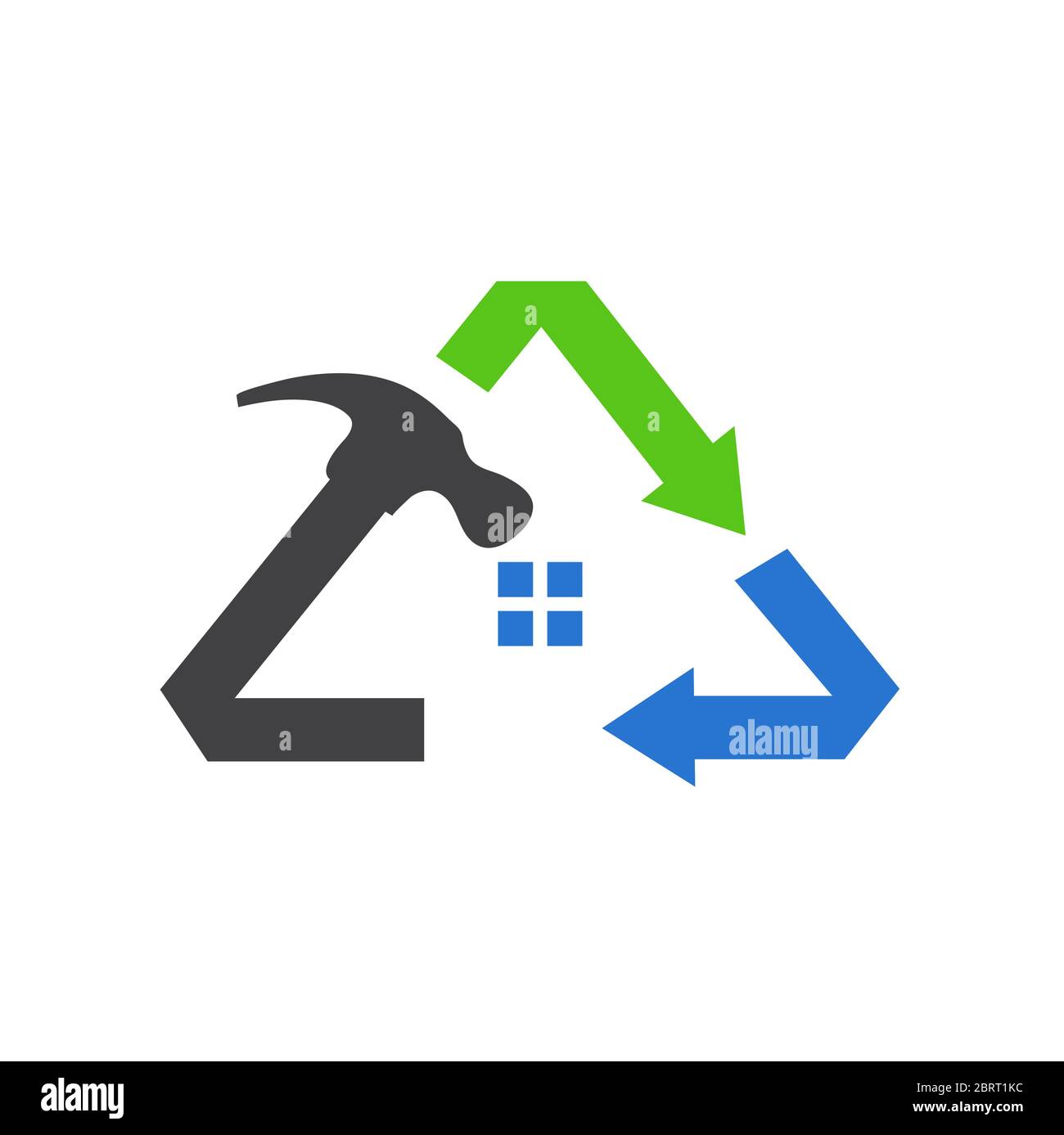 Home Restaurierung Logo Design Vorlage Stock Vektor