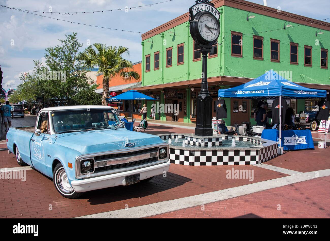 Chevrolet bei der wöchentlichen Samstag Auto Kreuzfahrt in der Altstadt Kissimmee, Florida, USA. Stockfoto