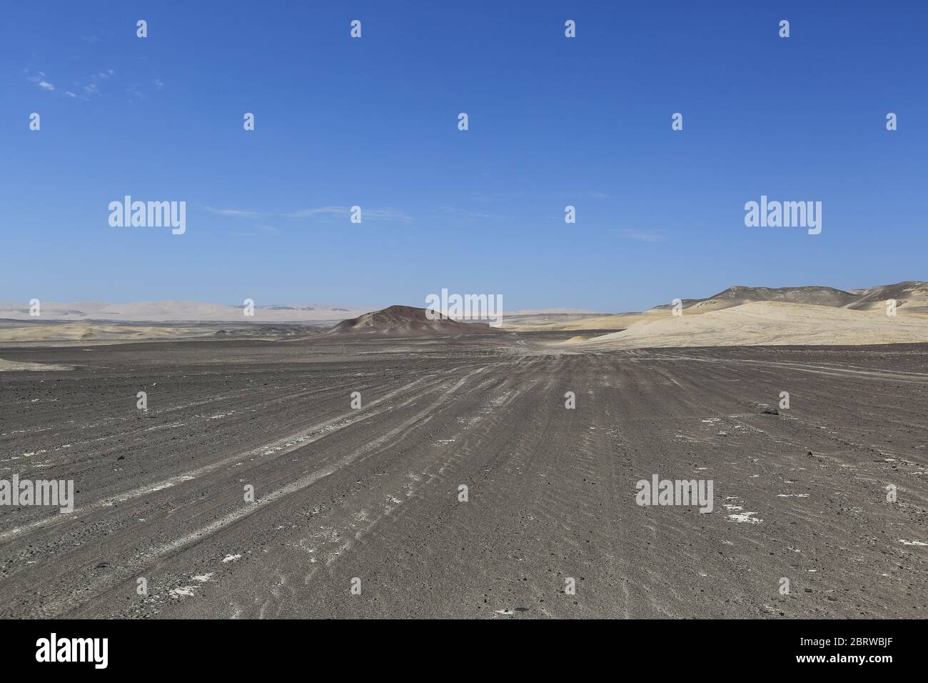 Der große Tablazo De Ica, die größte und schönste Wüste Südamerikas Stockfoto