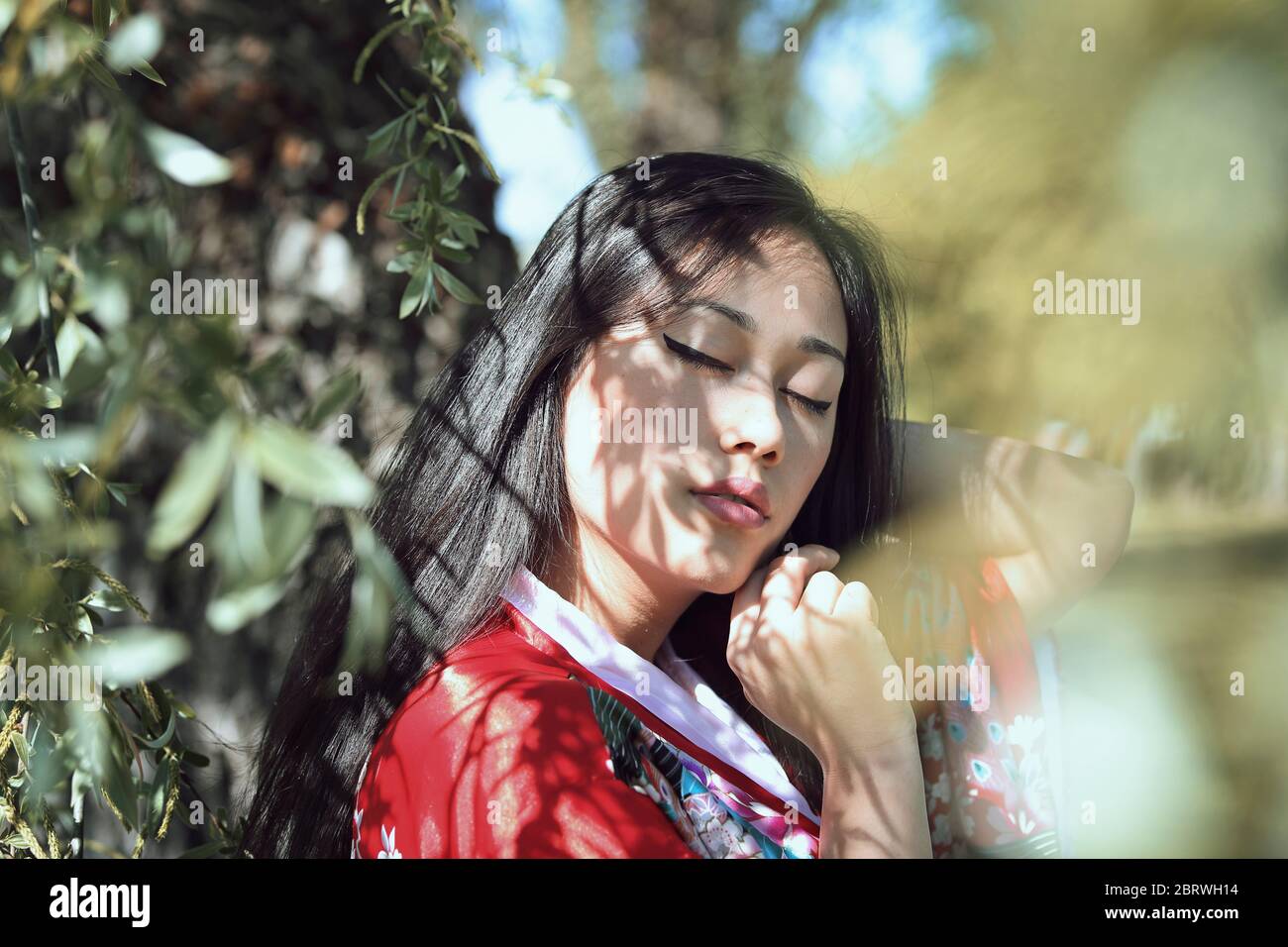 Orientalische Mädchen Porträt Stockfoto