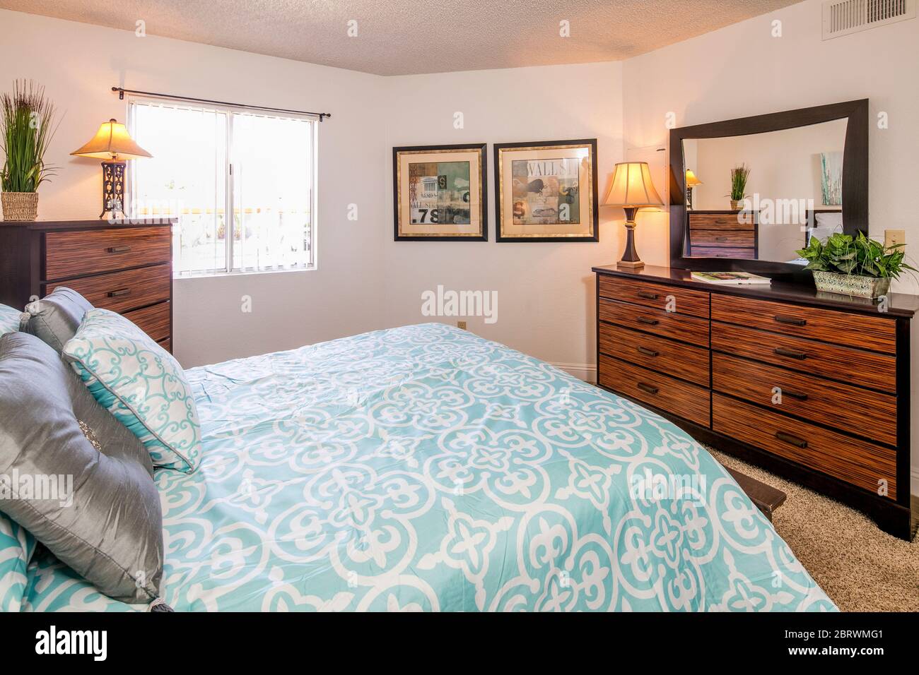 Innenansicht einer Eigentumswohnung fotografiert bei Sunset Winds Apartments Henderson, NV, USA Stockfoto