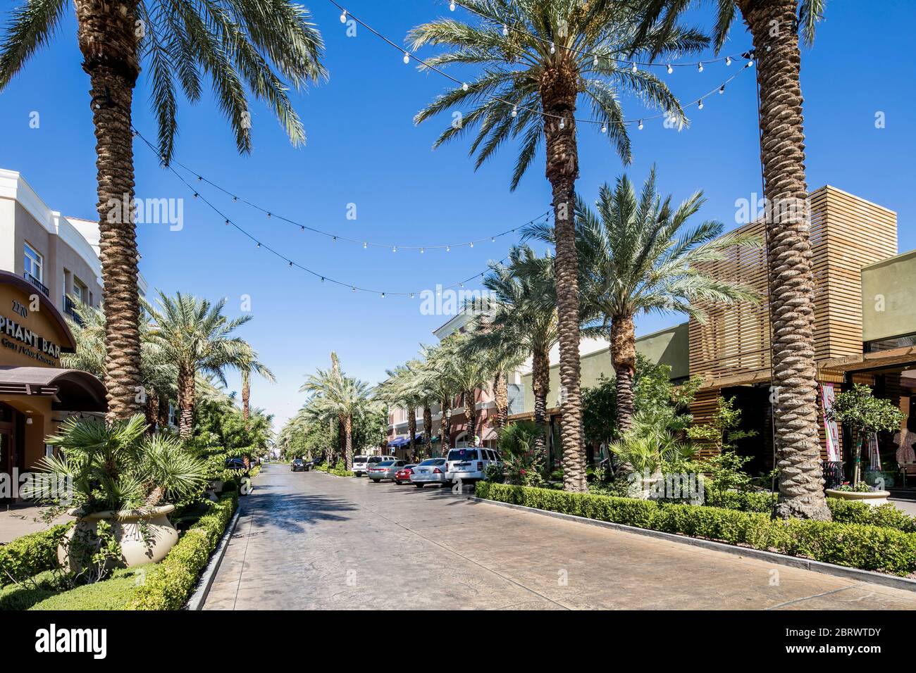 Der Bezirk bei Green Valley Ranch ist eine gehobene Mixed-Use-Entwicklung in Henderson, Nevada, neben dem Osten der Green Valley Ranch. Stockfoto