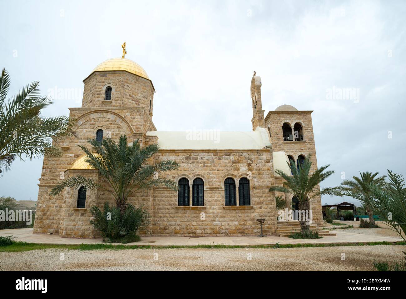 Die neu gebaute griechisch-orthodoxe Kirche von Johannes dem Täufer in der Taufstätte 'Bethanien jenseits des Jordan' (Al-Maghtas), Jordanien Stockfoto