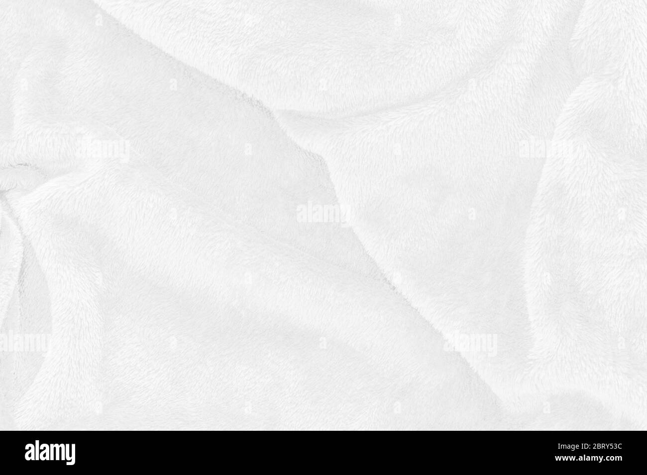 Weiße Stoff Textur für Tapete, Abstrakt Stoff Hintergrund mit weichen Wellen Stockfoto