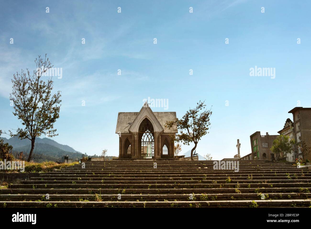 Mausoleum auf dem Friedhof (Cementerio General) in Quetzaltenango (Xela), Guatemala Stockfoto