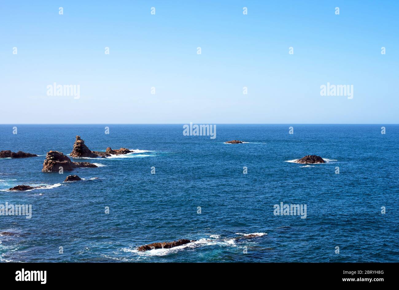 Schöner Meerblick auf den Norden von Teneriffa, Benijo, Spanien Stockfoto