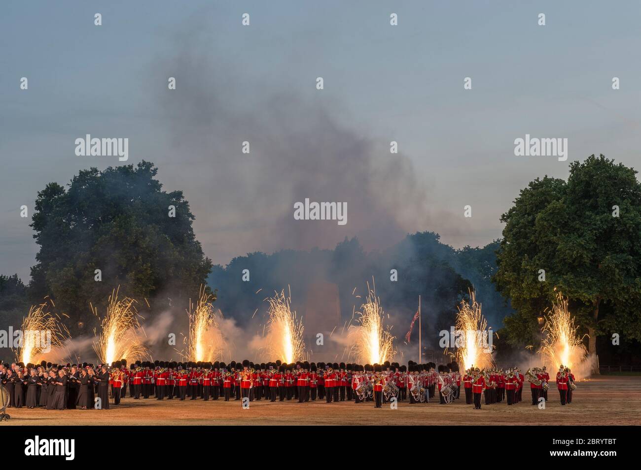 Das Prügel-Retreat am 14. Juni 2017 in Horse Guards Parade, London, Großbritannien Stockfoto