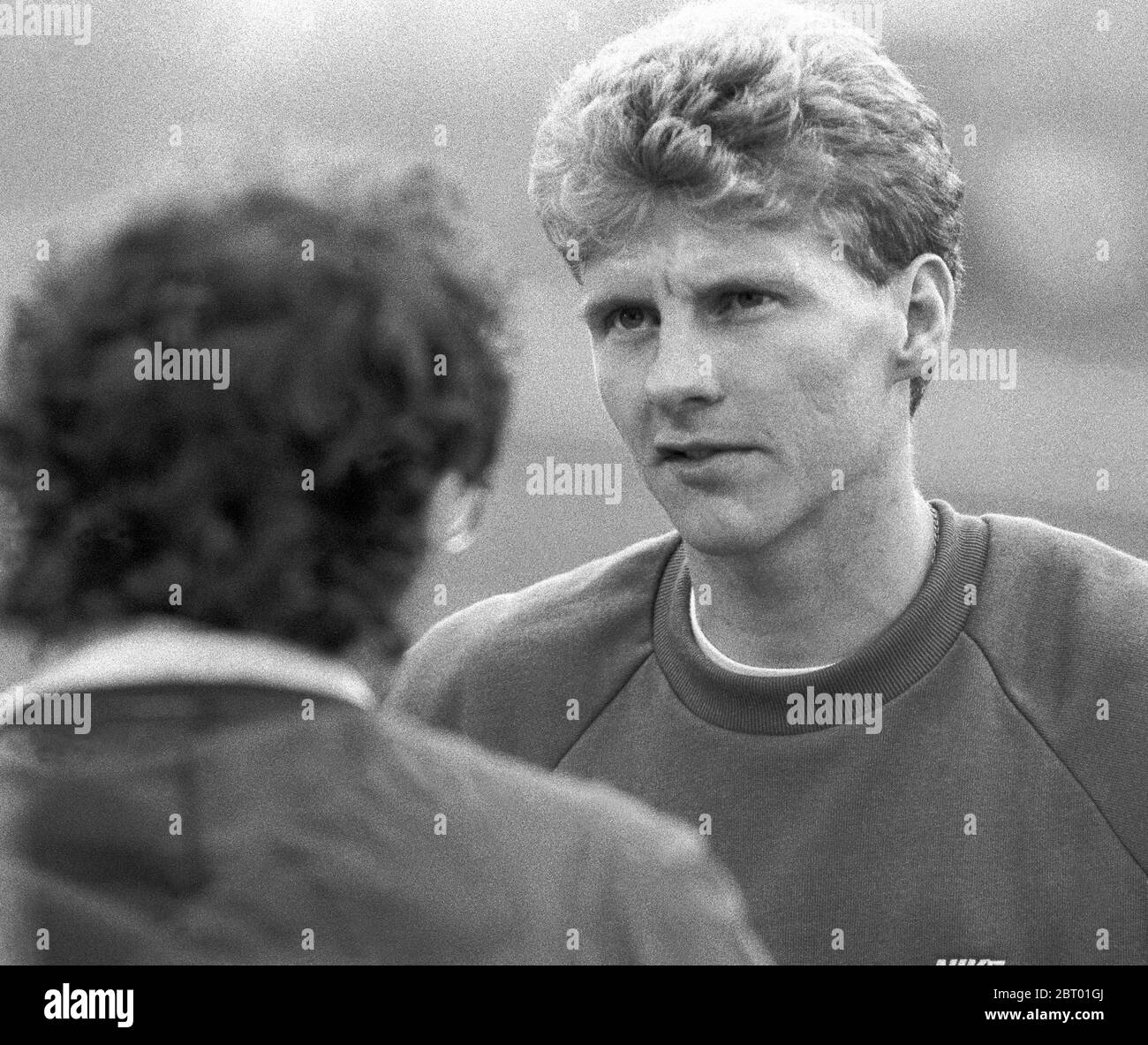 STEVE CRAM Britischer Mittelstreckenläufer bei der Europameisterschaft in Stuttgart 1986 Stockfoto