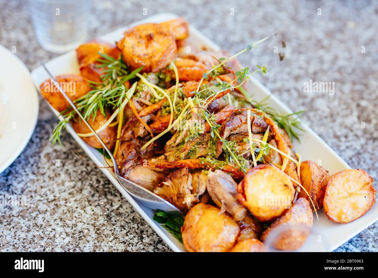 Landwirtschafts-Platter in Australien Stockfoto