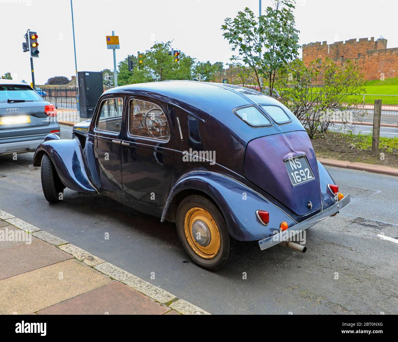 Ein Lancia Aprilia (1937–1949), ein Familienauto von Lancia aus Italien, gesehen in England, Großbritannien Stockfoto