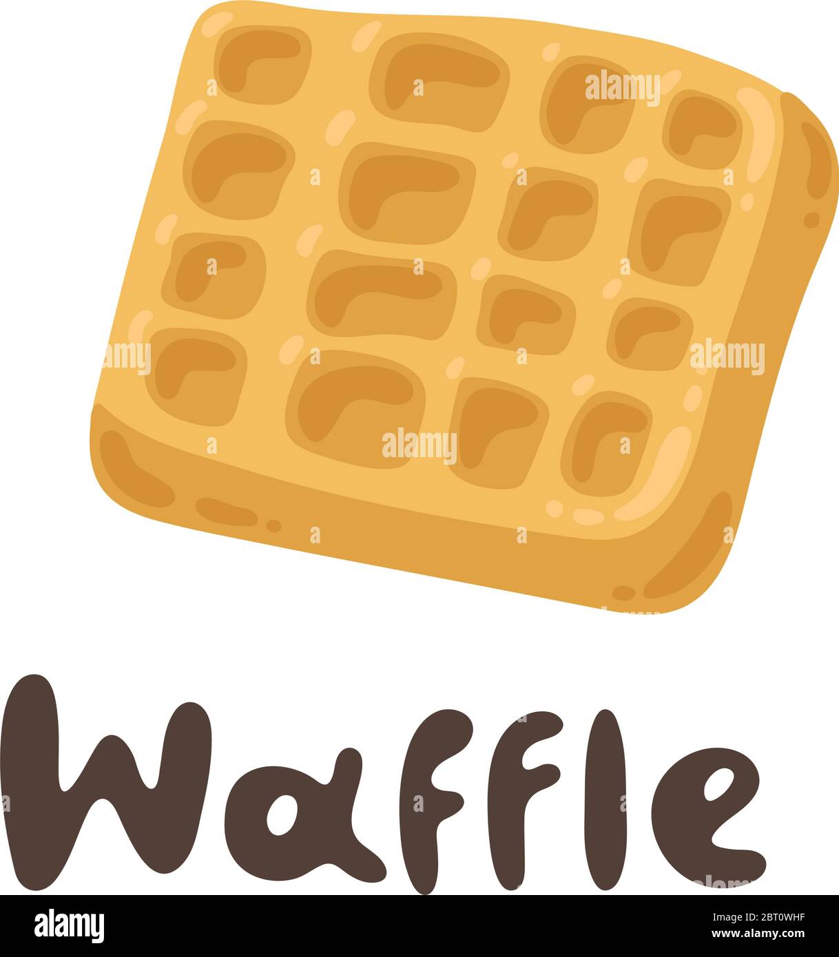 Leckere Belgische Waffel. Tolle Waffeln zum Frühstück. Mehlprodukte