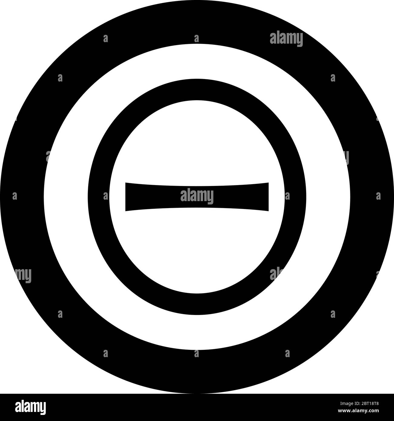 Theta groß griechisch Symbol Großbuchstaben Schrift Symbol im Kreis rund schwarz Farbe Vektor Illustration flach Stil einfaches Bild Stock Vektor