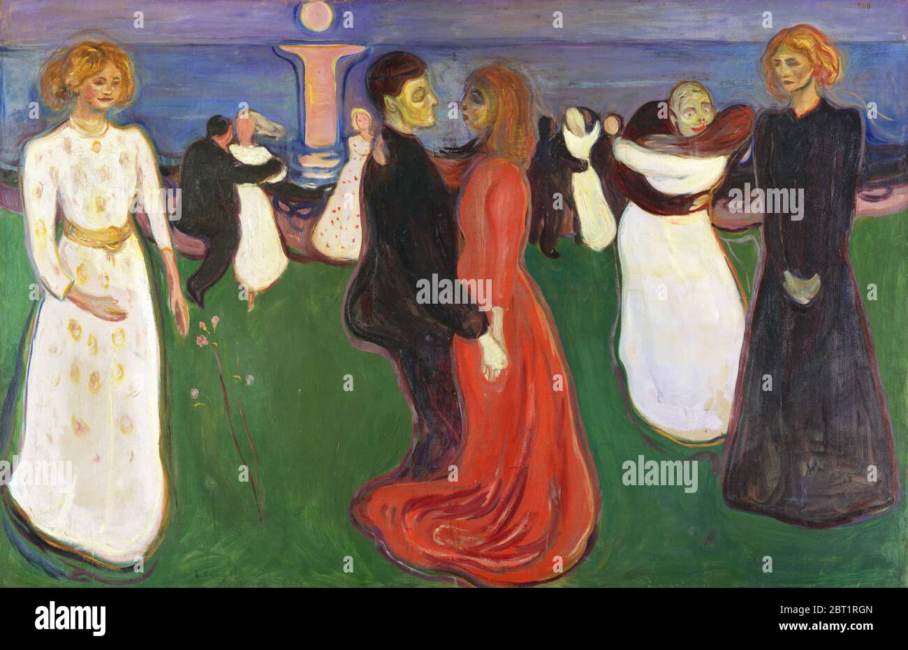 Edvard Munch, der Tanz des Lebens, Öl auf Leinwand, ca. 1899-1900 Stockfoto