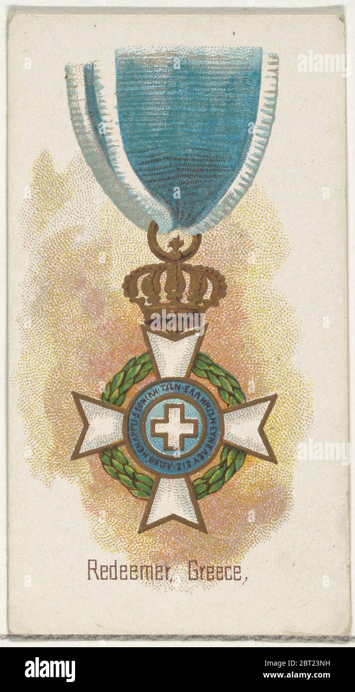 Redeemer, Griechenland, aus der Serie World's Decorations (N30) für Allen & amp; Ginter Zigaretten, 1890. Stockfoto