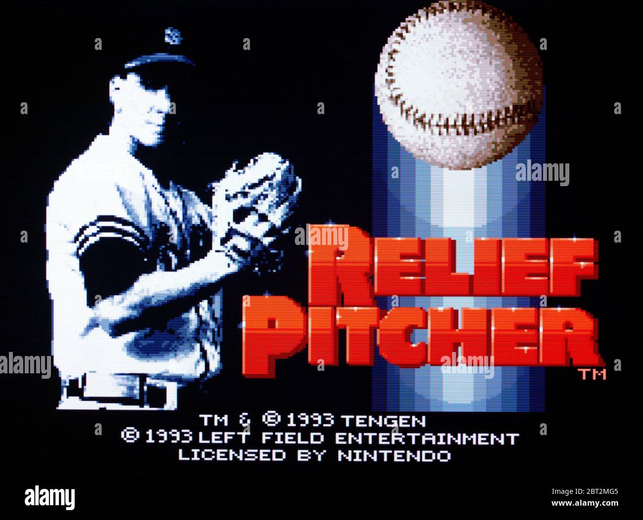 Relief Pitcher - SNES Super Nintendo - nur zur redaktionellen Verwendung Stockfoto