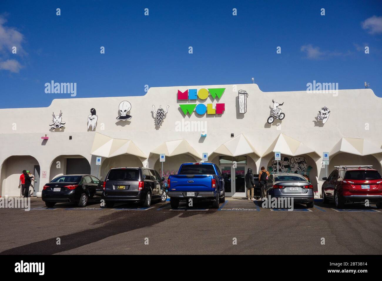 Meow Wolf Kunstinstallation in Santa Fe, NM Stockfoto