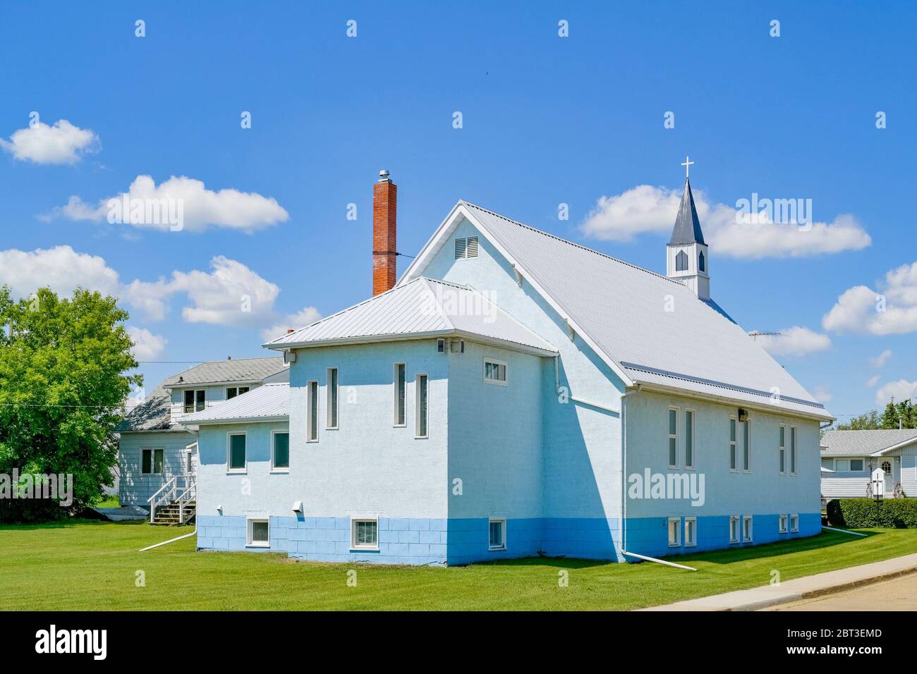 Unbeflecktes Herz Mariens, Katholische Kirche, Bashaw, Alberta, Kanada Stockfoto