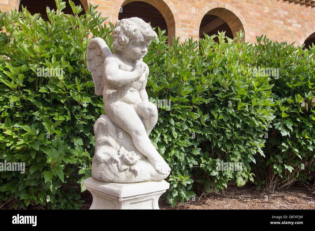 Garten Sie, Stein, Statue, Engel, Engel, Renaissance, Cherub, Statuen, setzen, Stockfoto