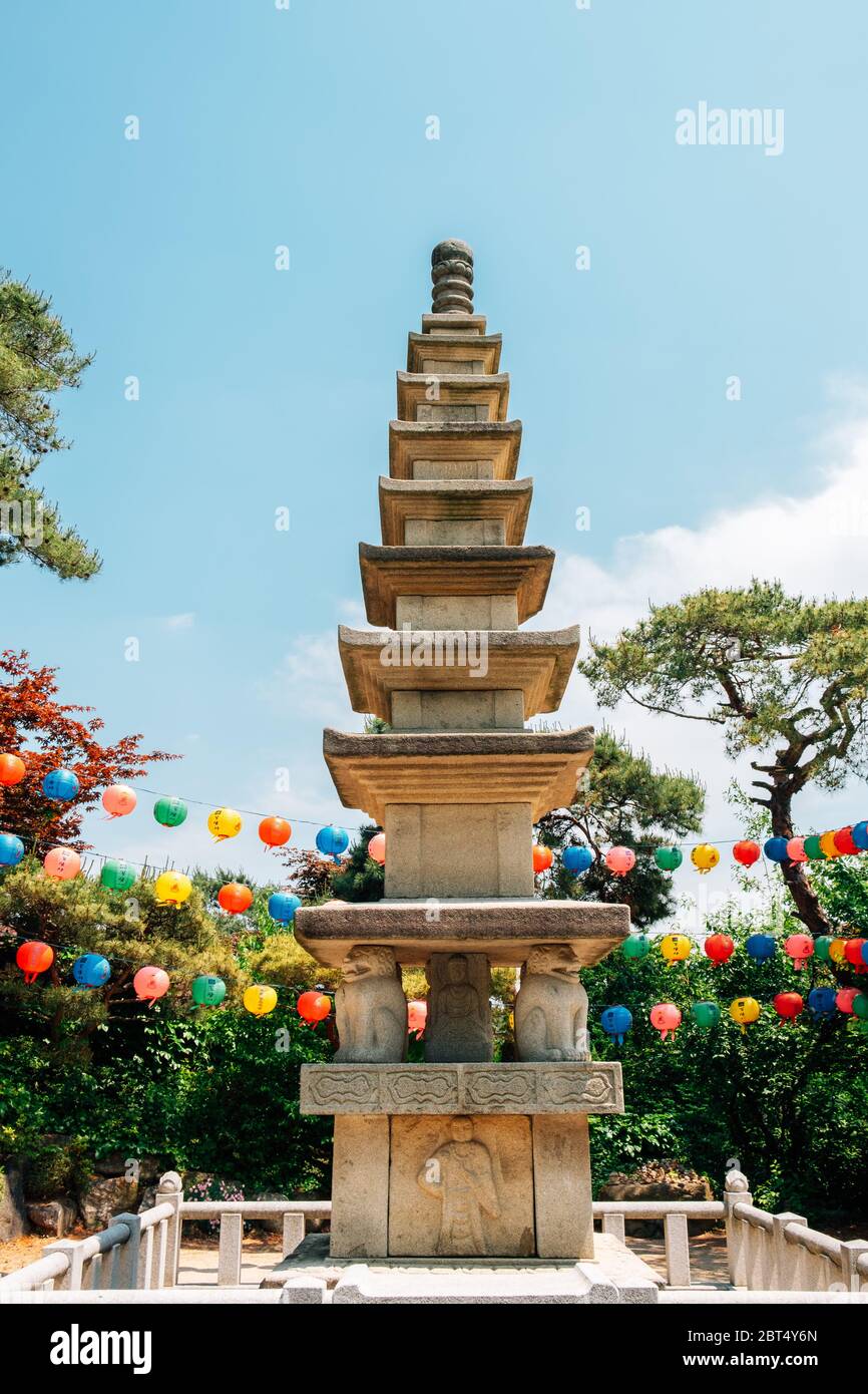 Gilsangsa Tempel Steinturm in Seoul, Korea Stockfoto