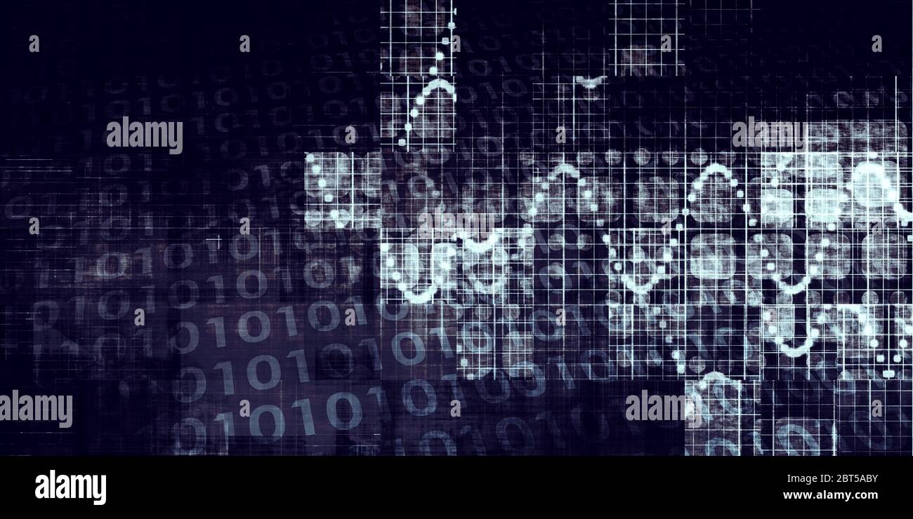 Digital Decay Dystopia Grunge Abstrakter Hintergrund Stockfoto