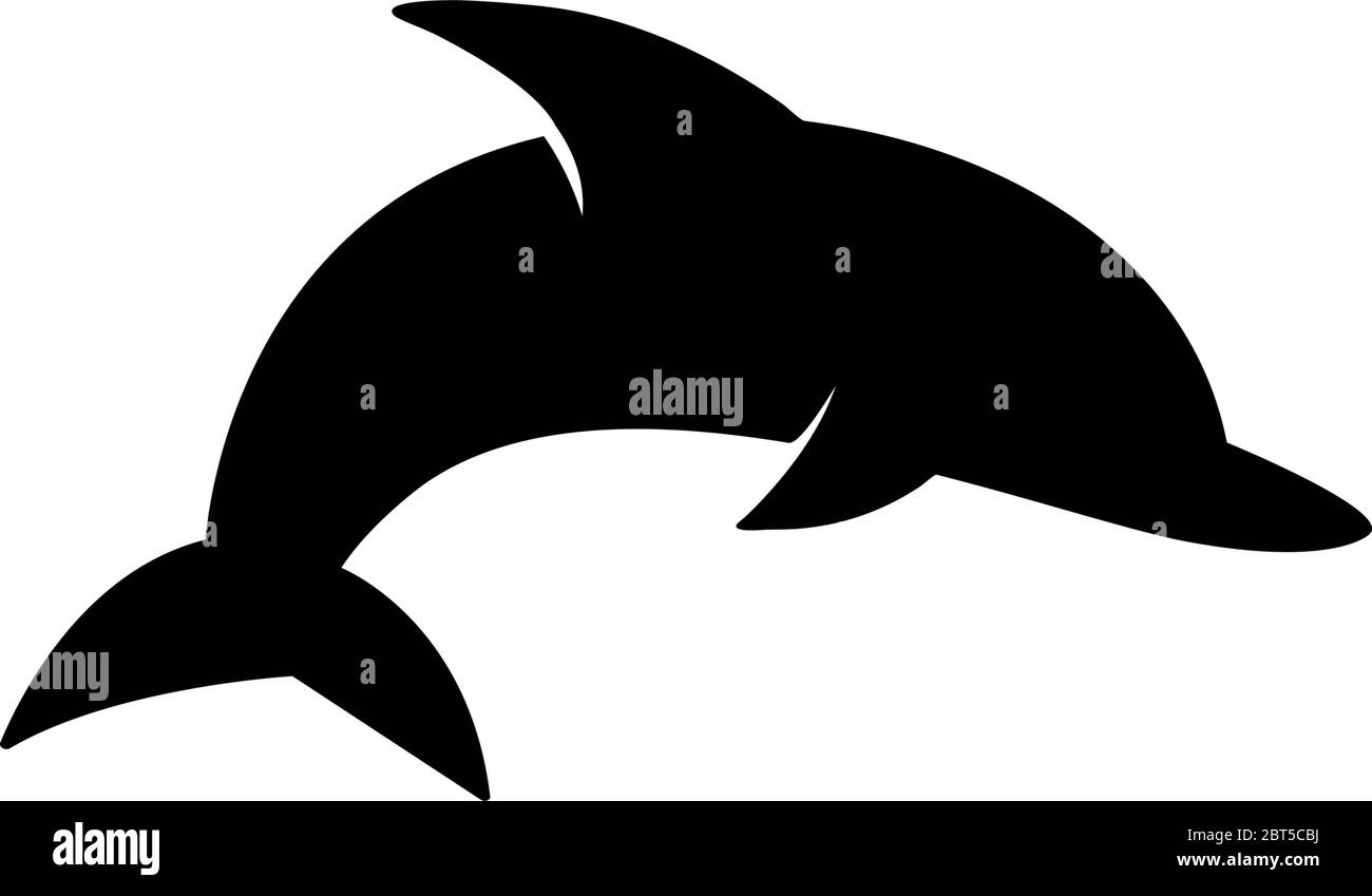 Cartoon Delfin Schwarzweiss Stockfotos Und Bilder Alamy