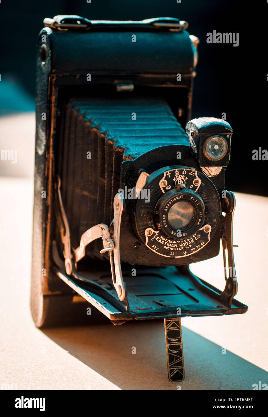 Kodak Pocket Camera No.1A, hergestellt von Kodak zwischen 1926 und 1932, hergestellt von der Eastman Kodak Company Stockfoto
