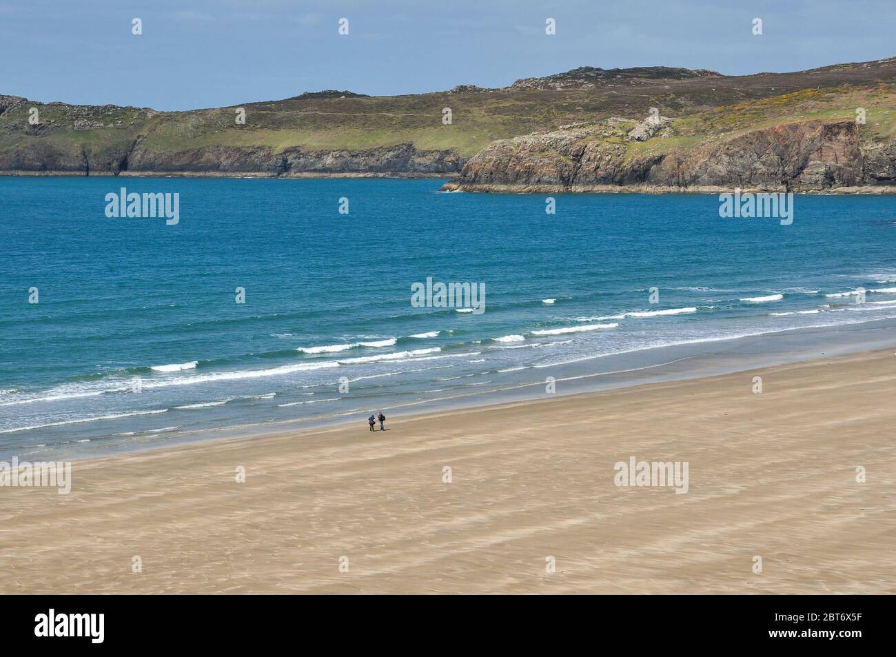Whitesands Bay and Beach, Pembrokeshire, Wales, Großbritannien Stockfoto