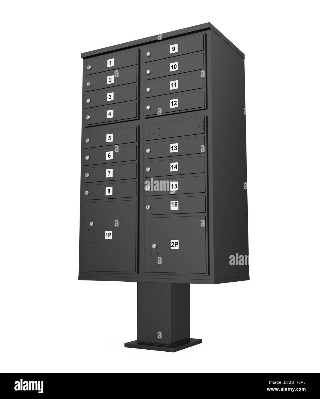 Cluster-Mailbox Isoliert Stockfoto
