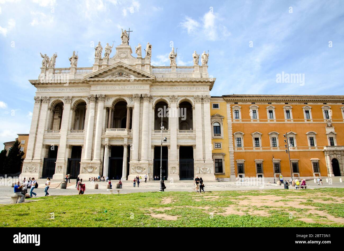 Archbasilika von St. John Lateran - Rom, Italien Stockfoto